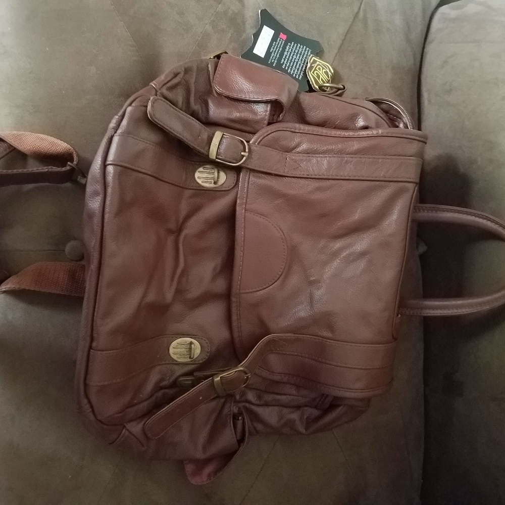 Leather packpack